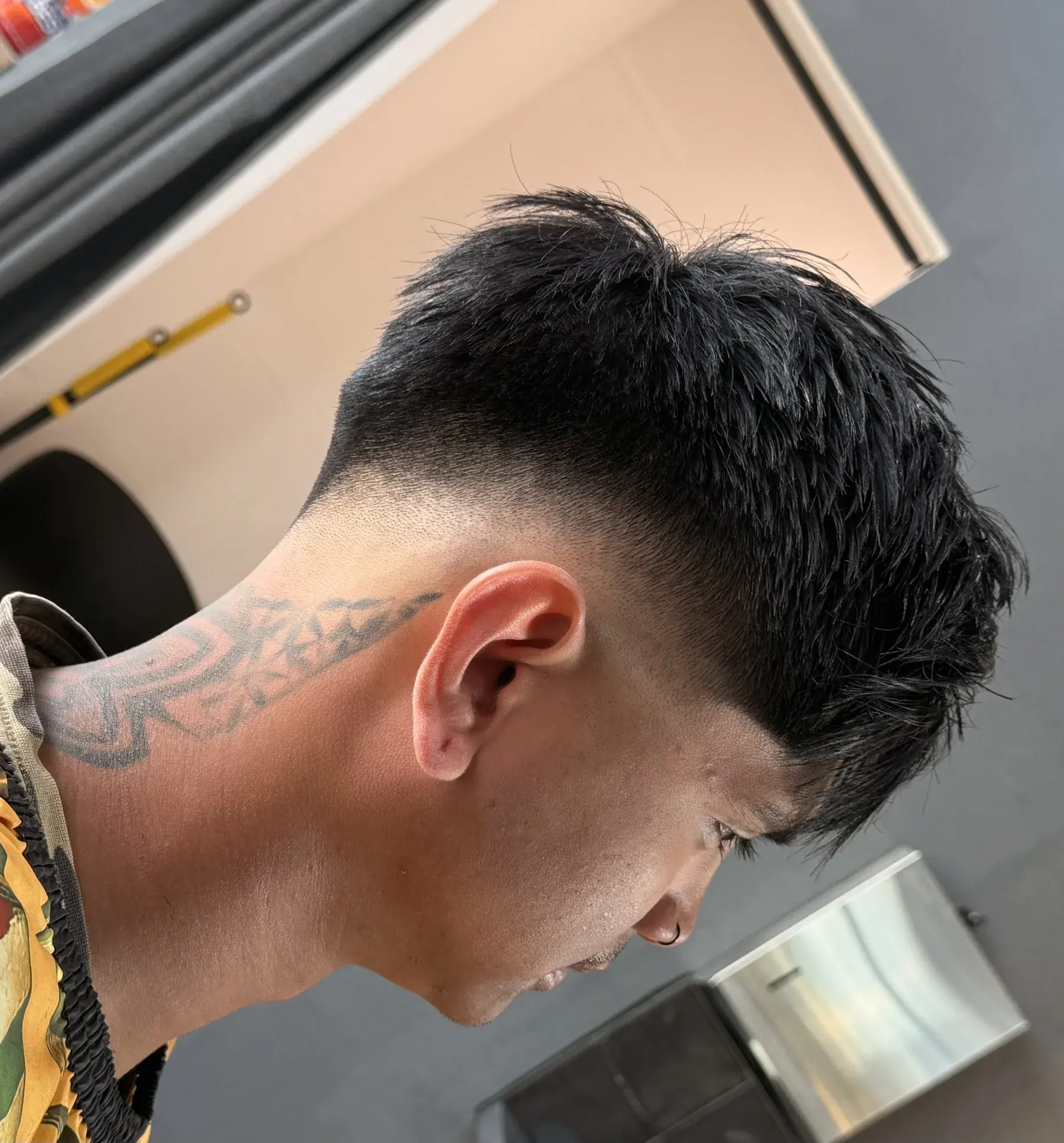 Textured crop with skin taper at Textured Barber Lounge, Beeliar